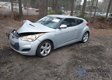 2012 Hyundai Veloster Base W/Gray from USA, damaged, VIN KMHTC6AD4CU034542
